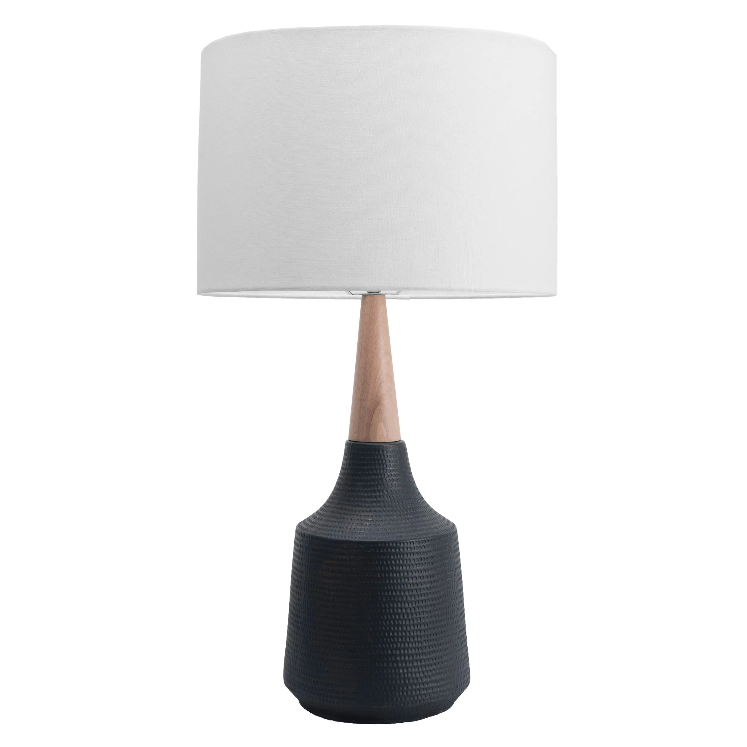 BLACK CERAMIC TABLE LAMP - 28