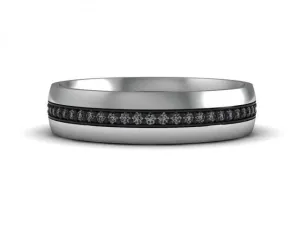 Black Diamond Wedding Ring - Unique Wedding Band
