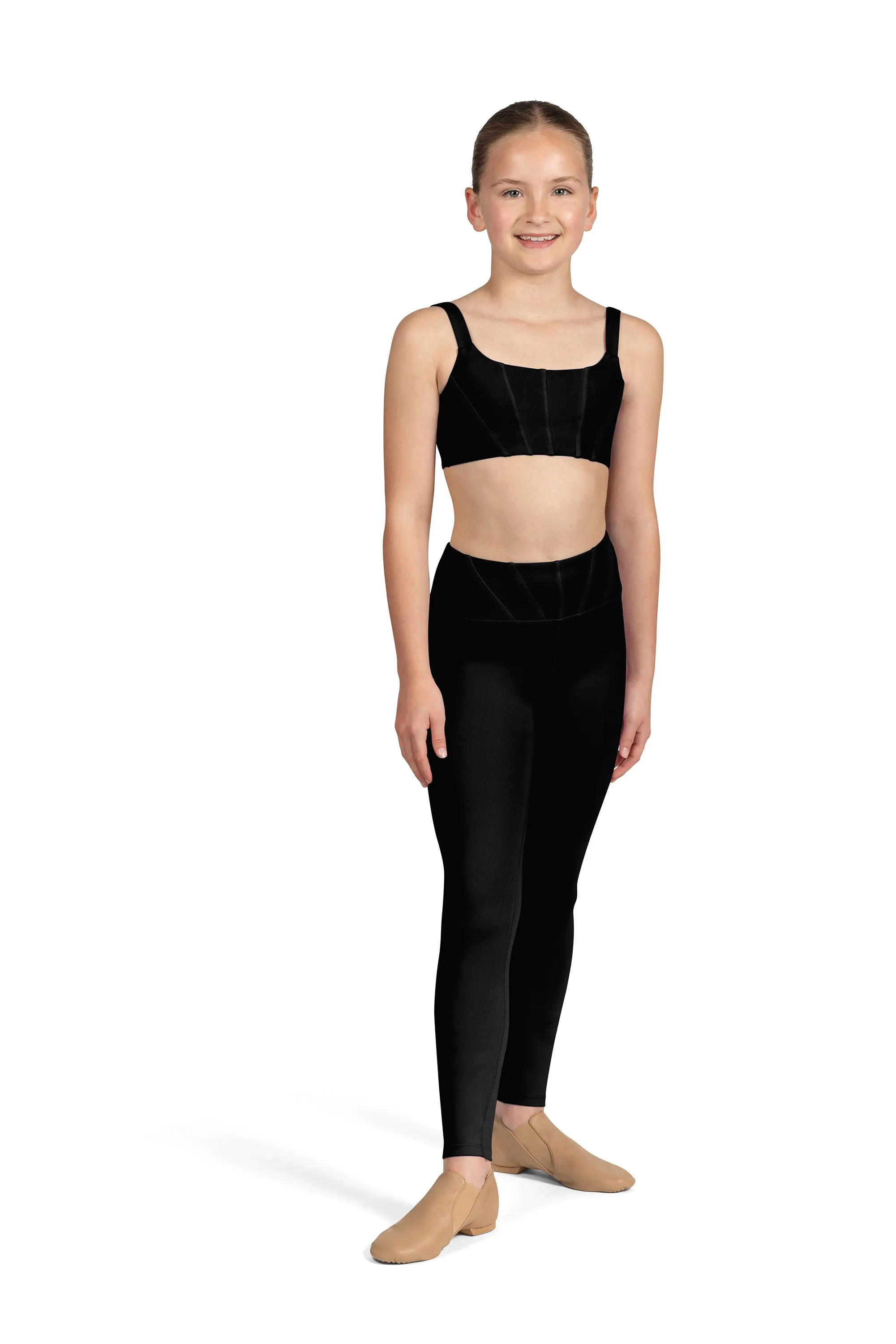 Bloch Wide Strap Cami Crop Top - Girls