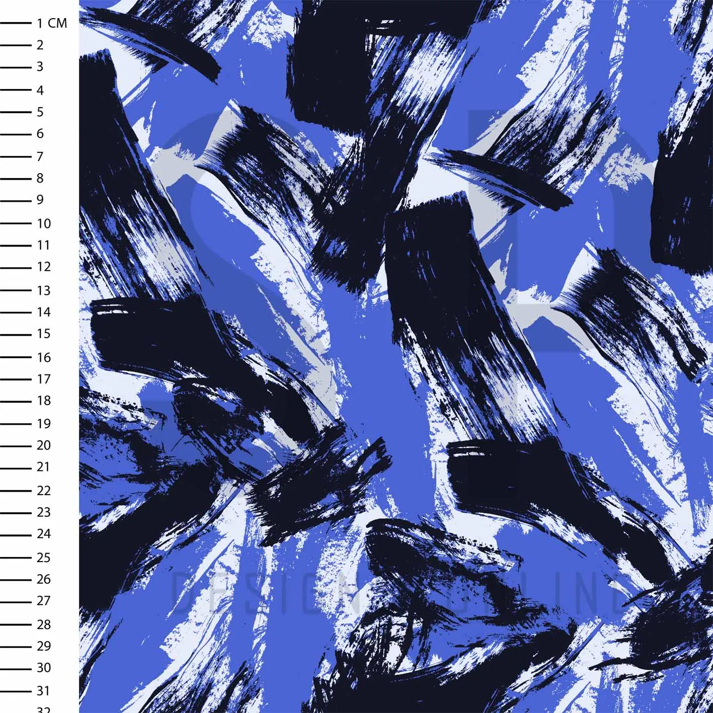 Blue painted surface pattern design