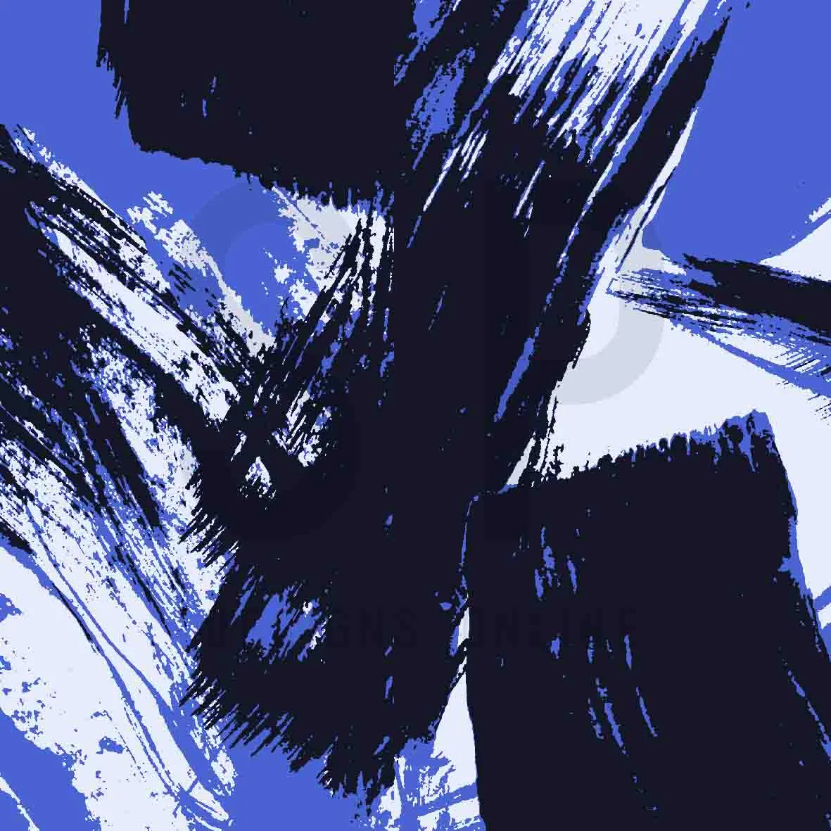 Blue painted surface pattern design