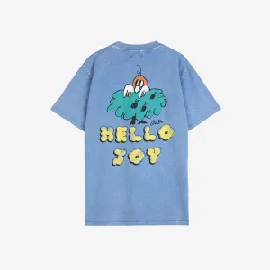 Bobo Choses Woman - Hello Joy unisex T-shirt - blue