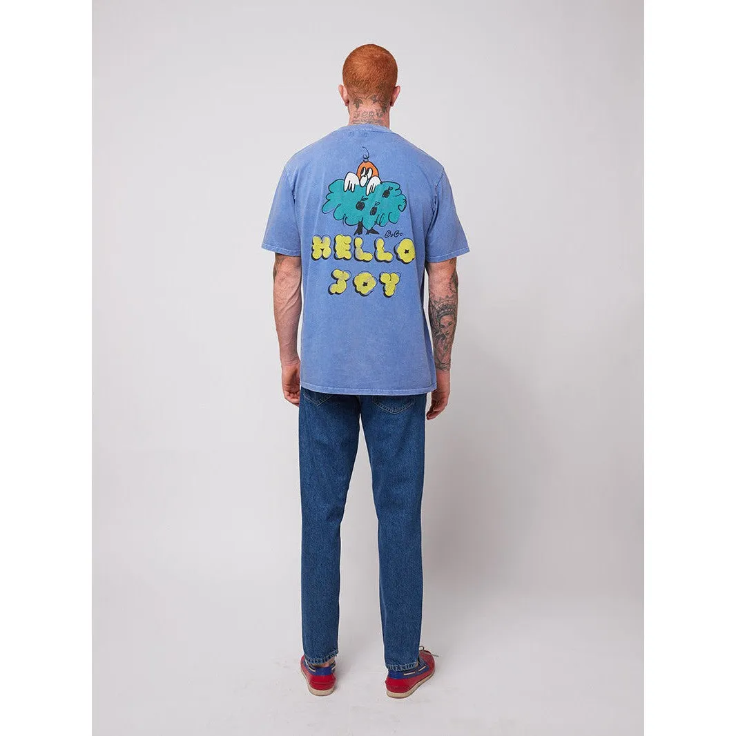 Bobo Choses Woman - Hello Joy unisex T-shirt - blue