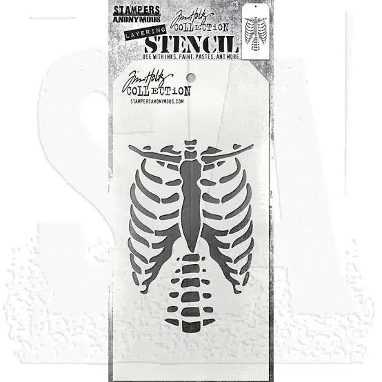 Bones Stencil Tim Holtz THS185