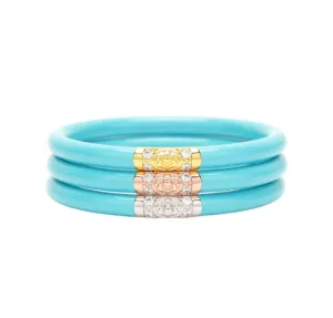 BuDhaGirl Three Kings Bangles Medium - Turquoise