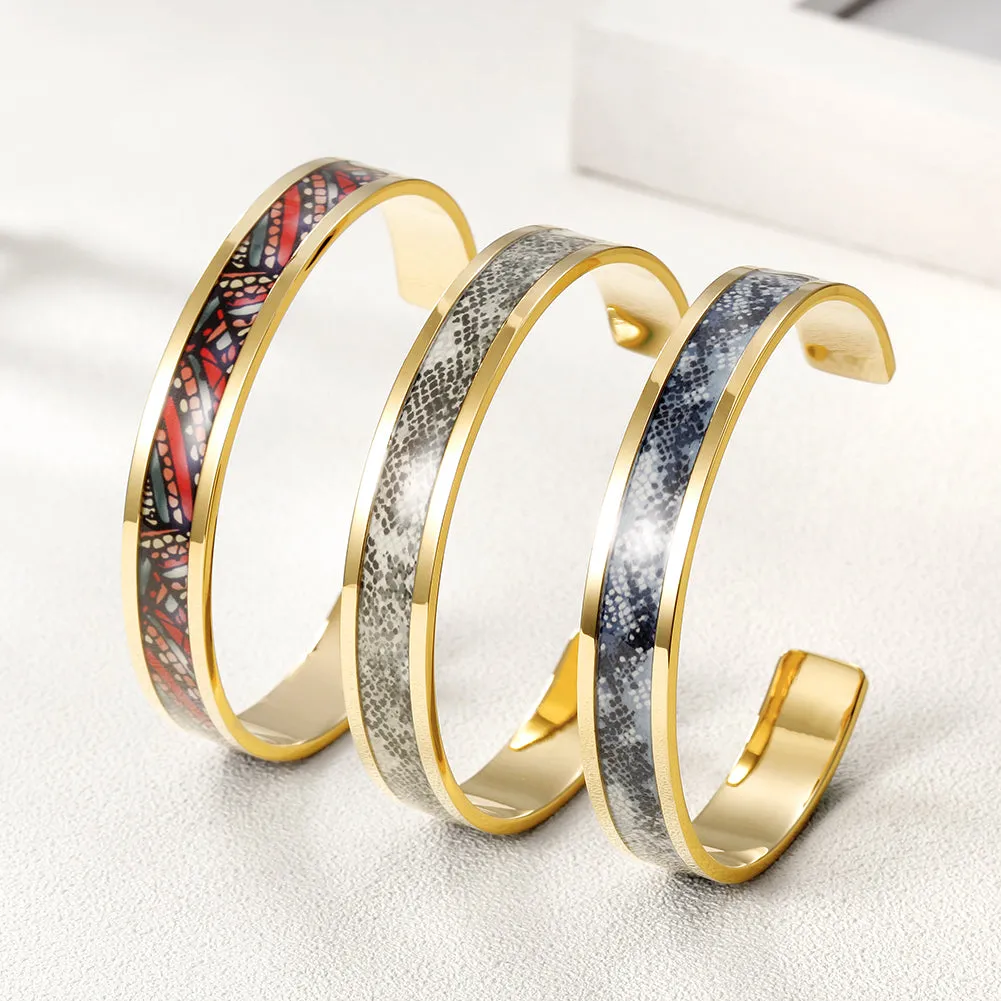 C-shaped Creative Pattern Bracelet-NSB1591ST