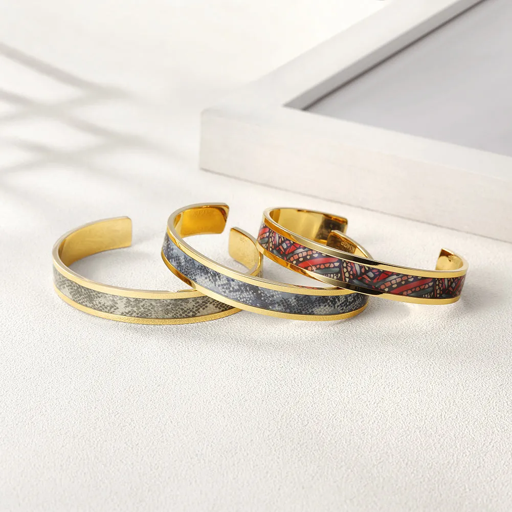 C-shaped Creative Pattern Bracelet-NSB1591ST