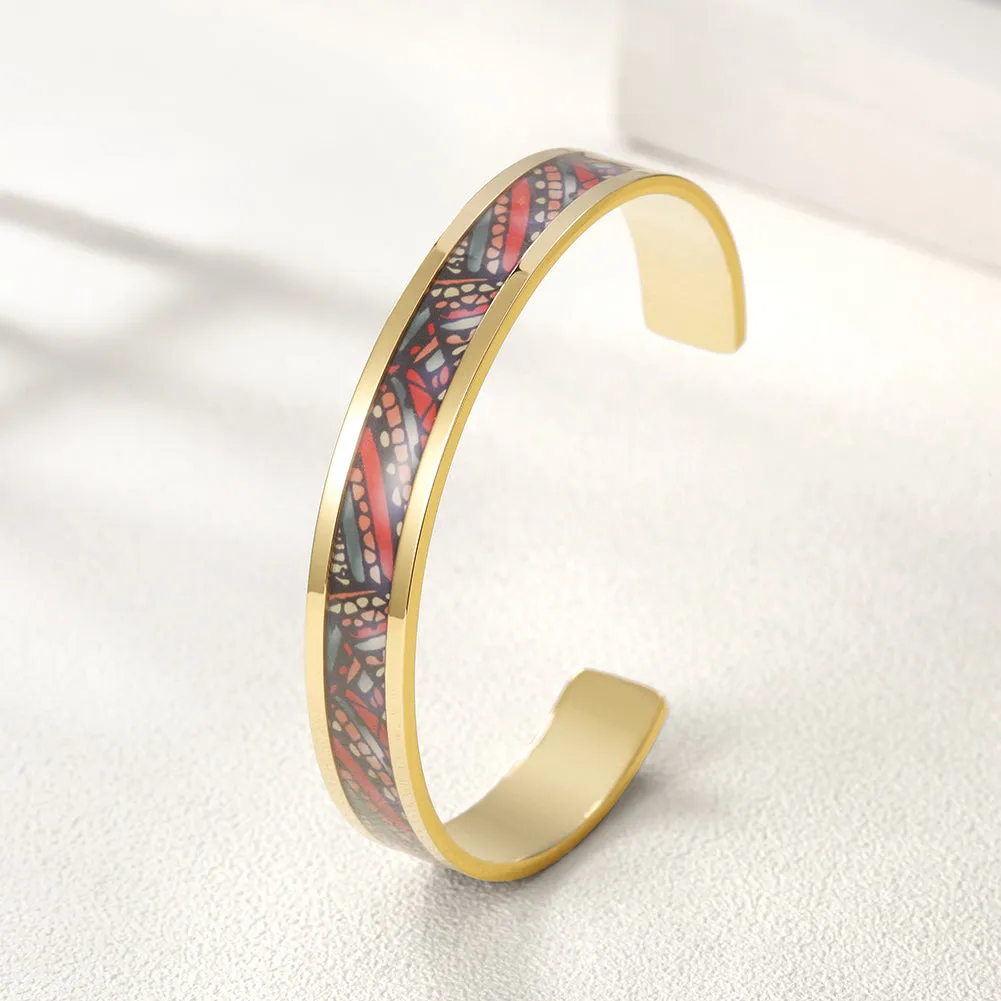 C-shaped Creative Pattern Bracelet-NSB1591ST