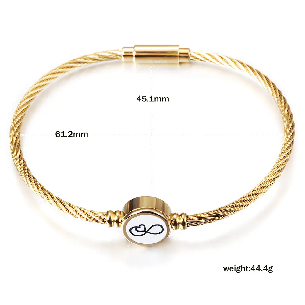 Cable Creative Pattern Bracelet-NSB1706