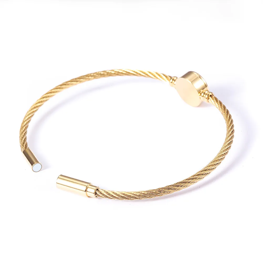 Cable Creative Pattern Bracelet-NSB1706