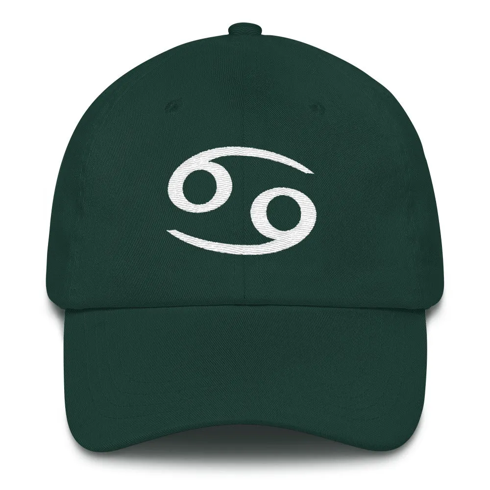 CANCER CAP - Zodiac Symbol Text Baseball Cap - Dad Hat