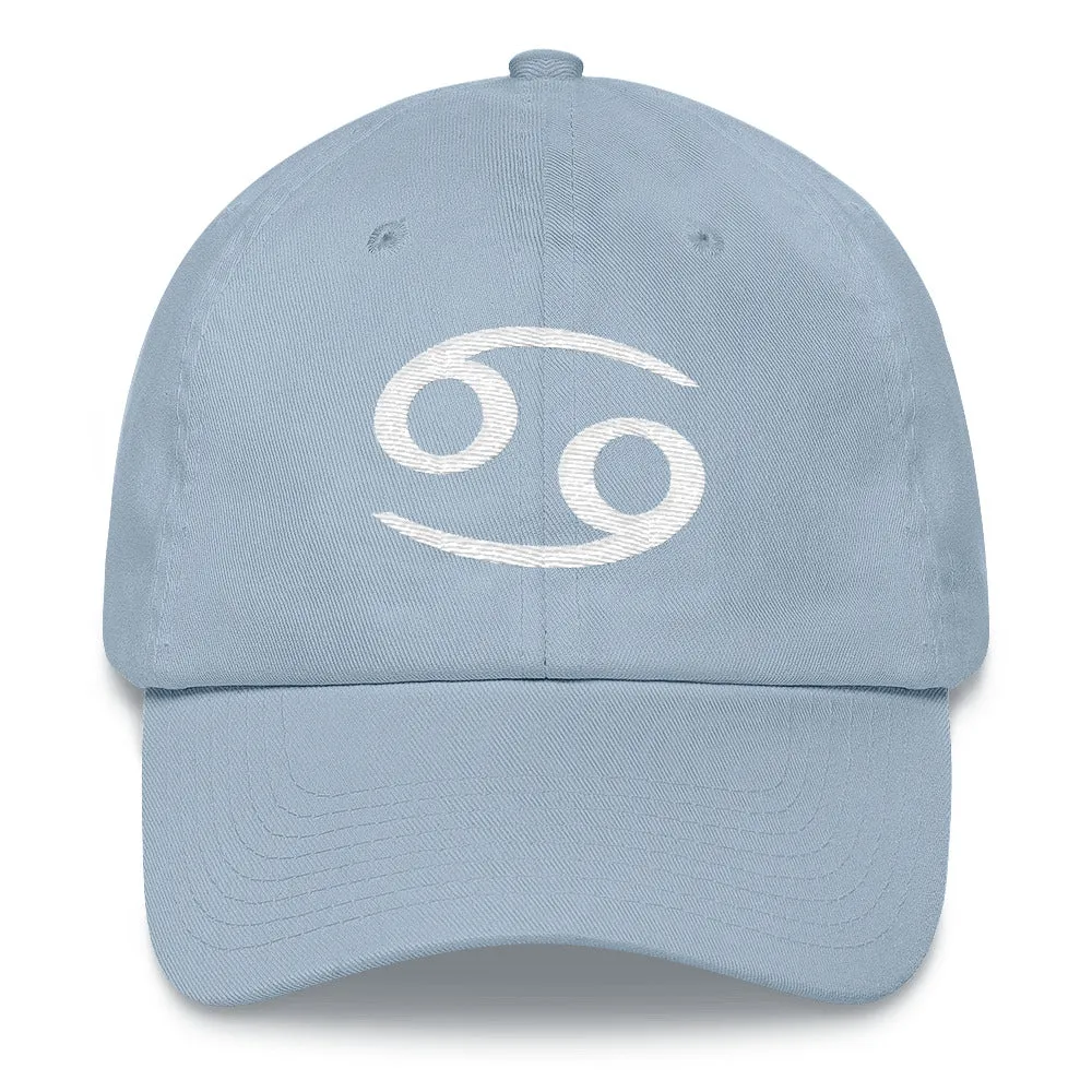 CANCER CAP - Zodiac Symbol Text Baseball Cap - Dad Hat