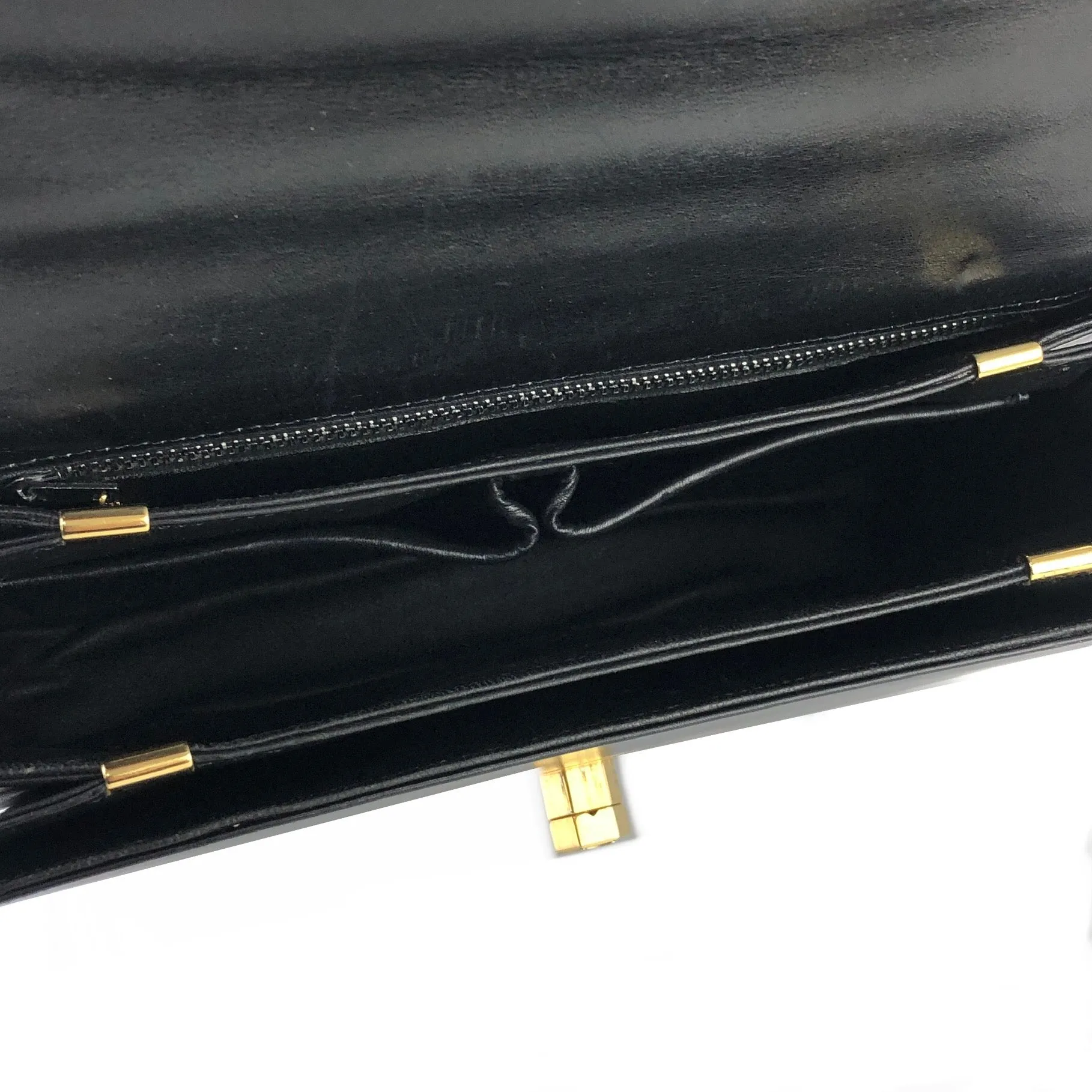 CELINE Blason Triomphe Turn lock Crossbody Shoulderbag Black Vintage Old CELINE pcmwku