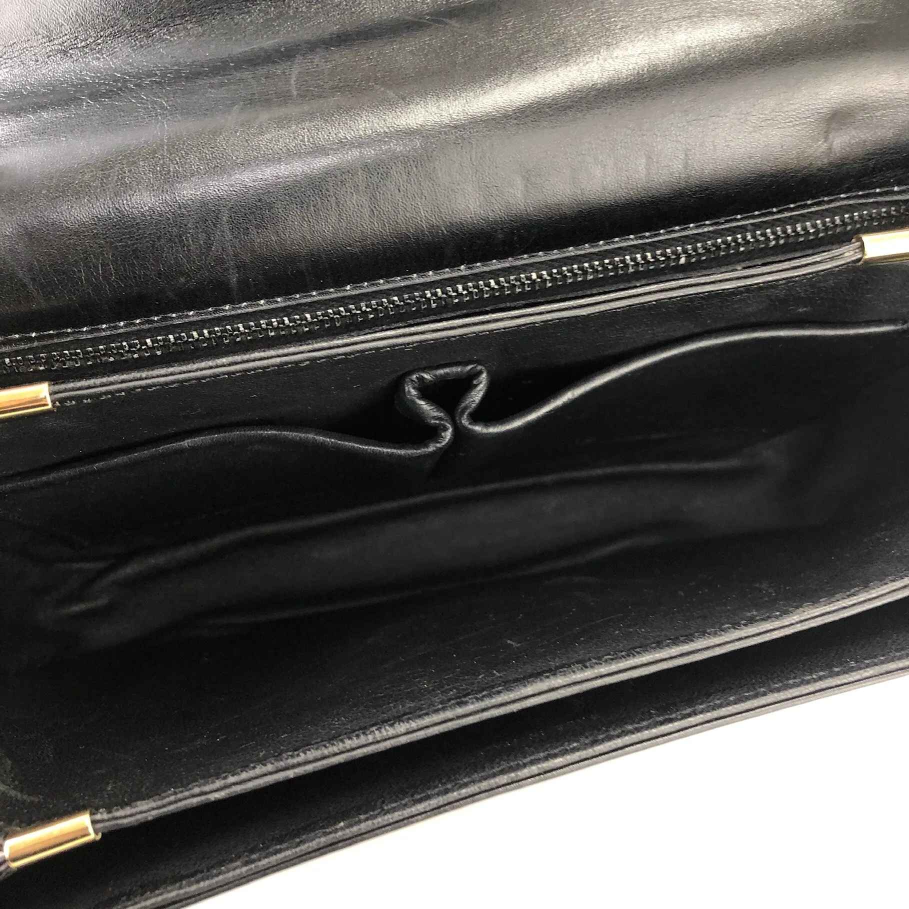 CELINE Blason Triomphe Turn lock Crossbody Shoulderbag Black Vintage Old CELINE pcmwku