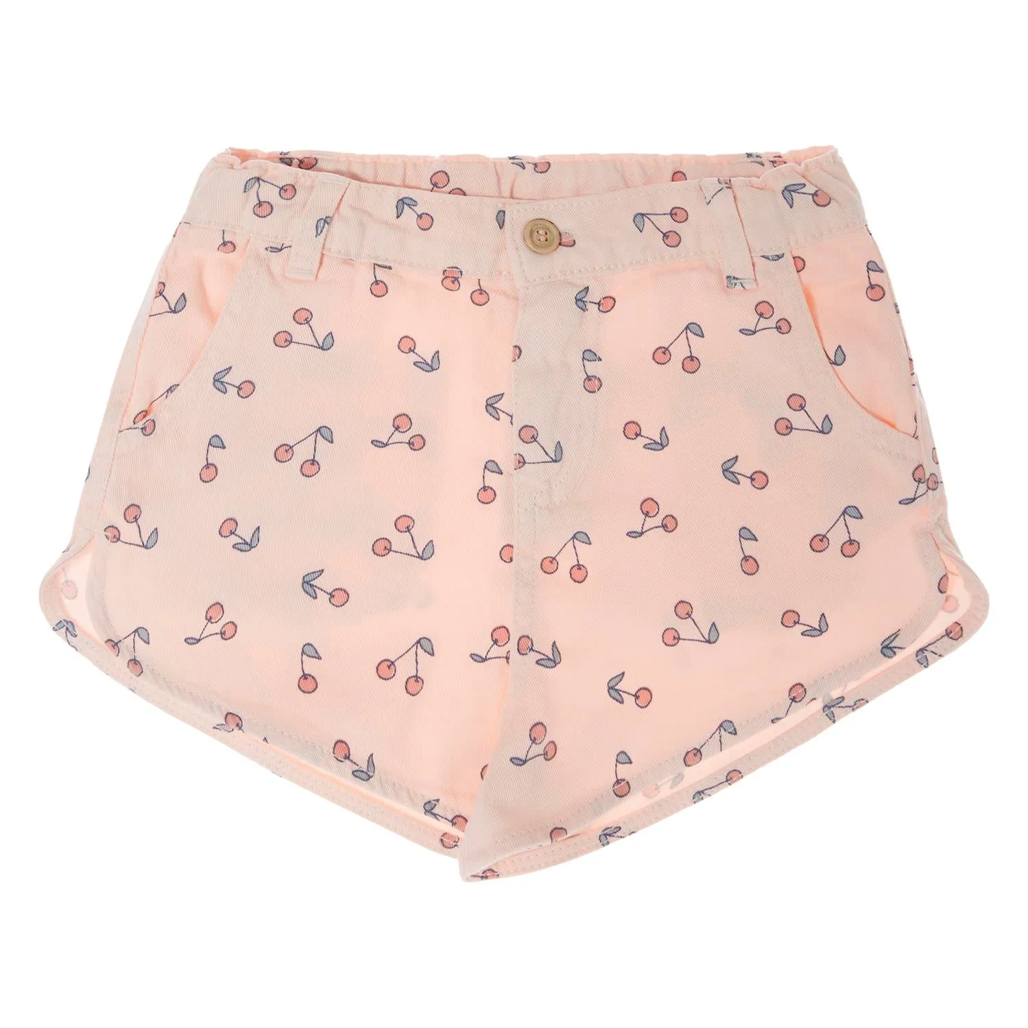 Cherry Print Twill Shorts