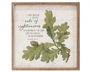 Christian 'Oaks of Righeousness' wall decor