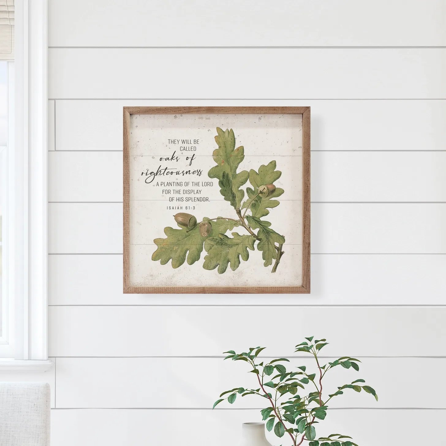 Christian 'Oaks of Righeousness' wall decor