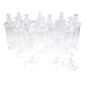 Clear Plastic Candy Tube Party Favor Container, 5-1/4-Inch x 1-1/2-Inch, 12-Count