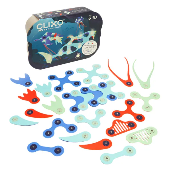 CLIXO - 24 piece Ocean Creatures - 6 