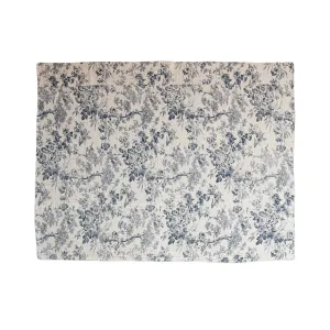 Coastal Cottage Embroidered Throw