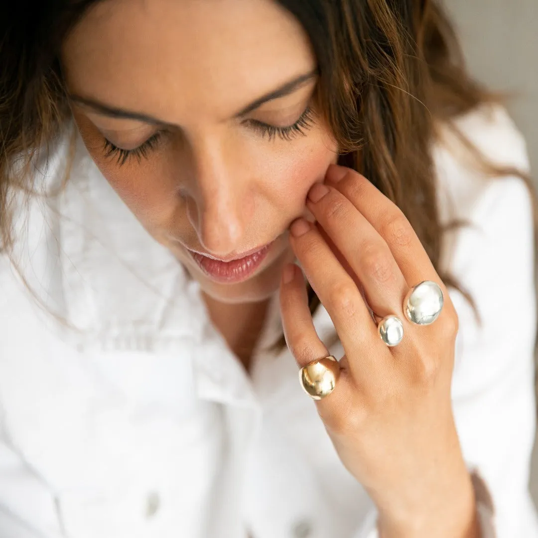 COCOON BUBBLE SPARK Ring: yellow gold and diamond