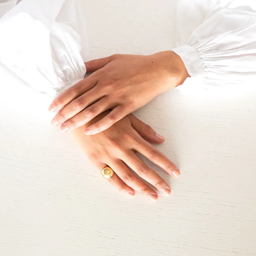 COCOON BUBBLE SPARK Ring: yellow gold and diamond