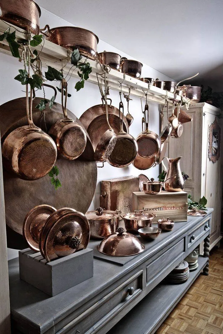 Copper Cookware Set of 11 w Standard Lid