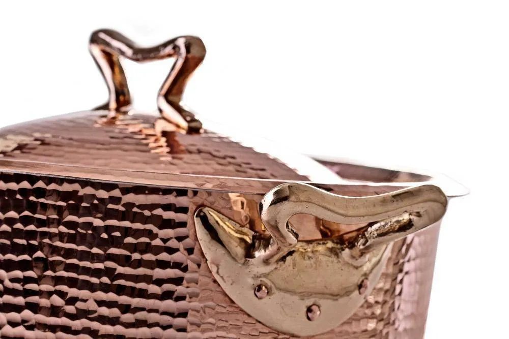 Copper Cookware Set of 11 w Standard Lid