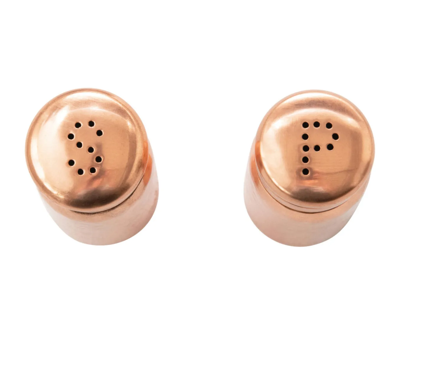Copper Salt & Pepper Shakers