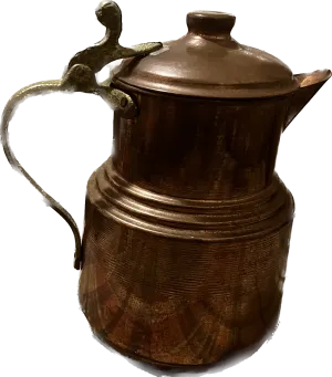 Copper Teapot with Brass Handle
