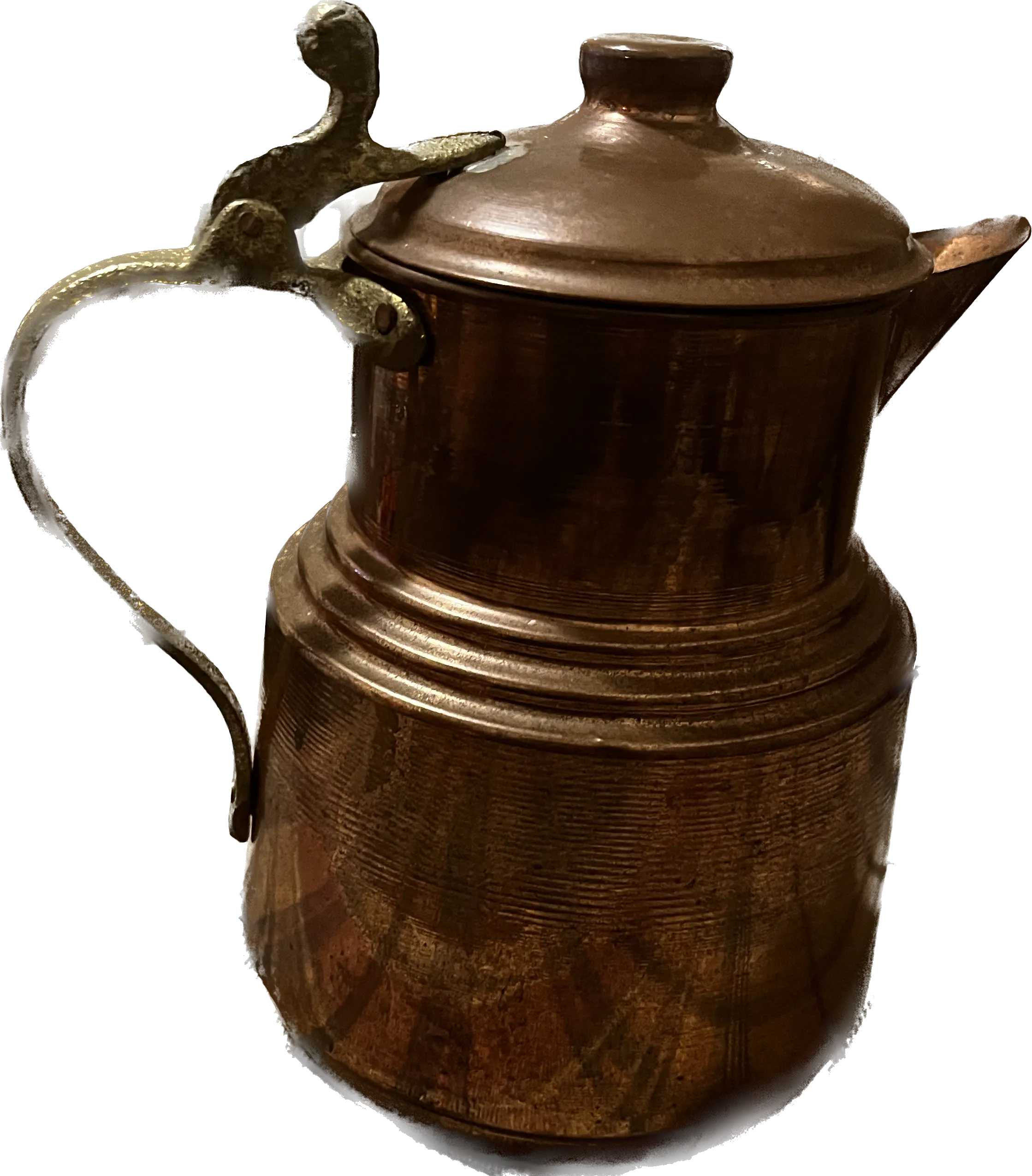 Copper Teapot with Brass Handle