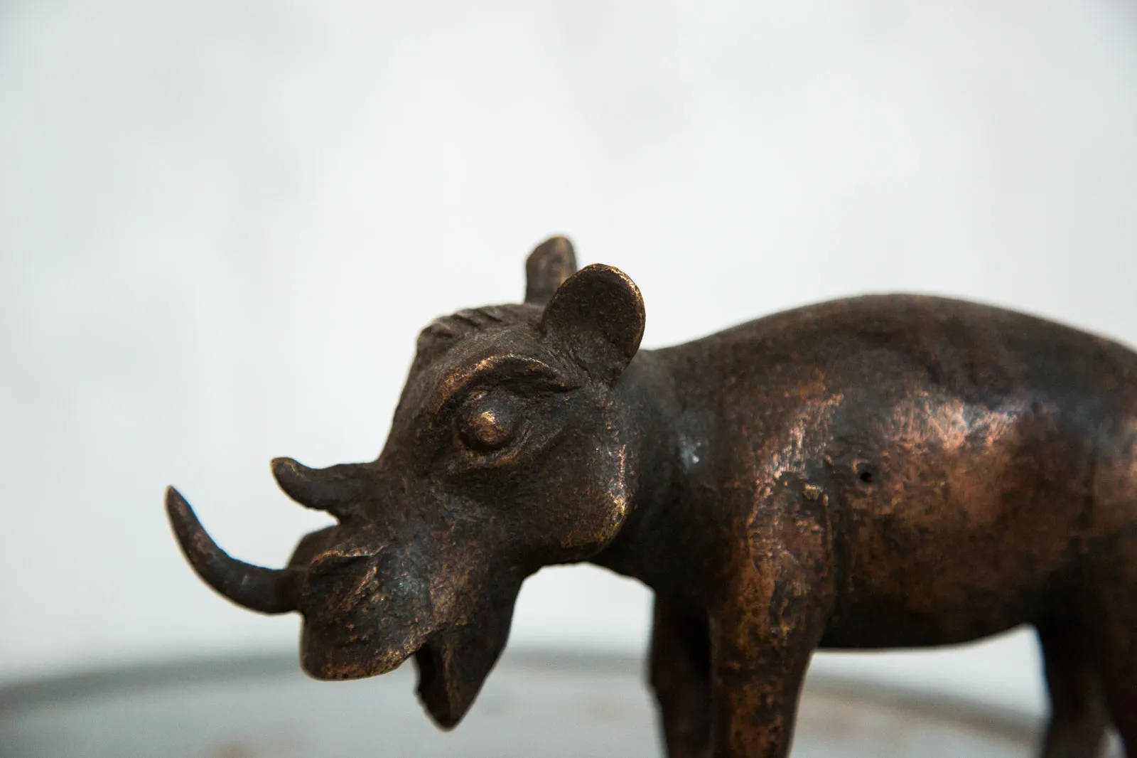 Copper Vintage African Rhino