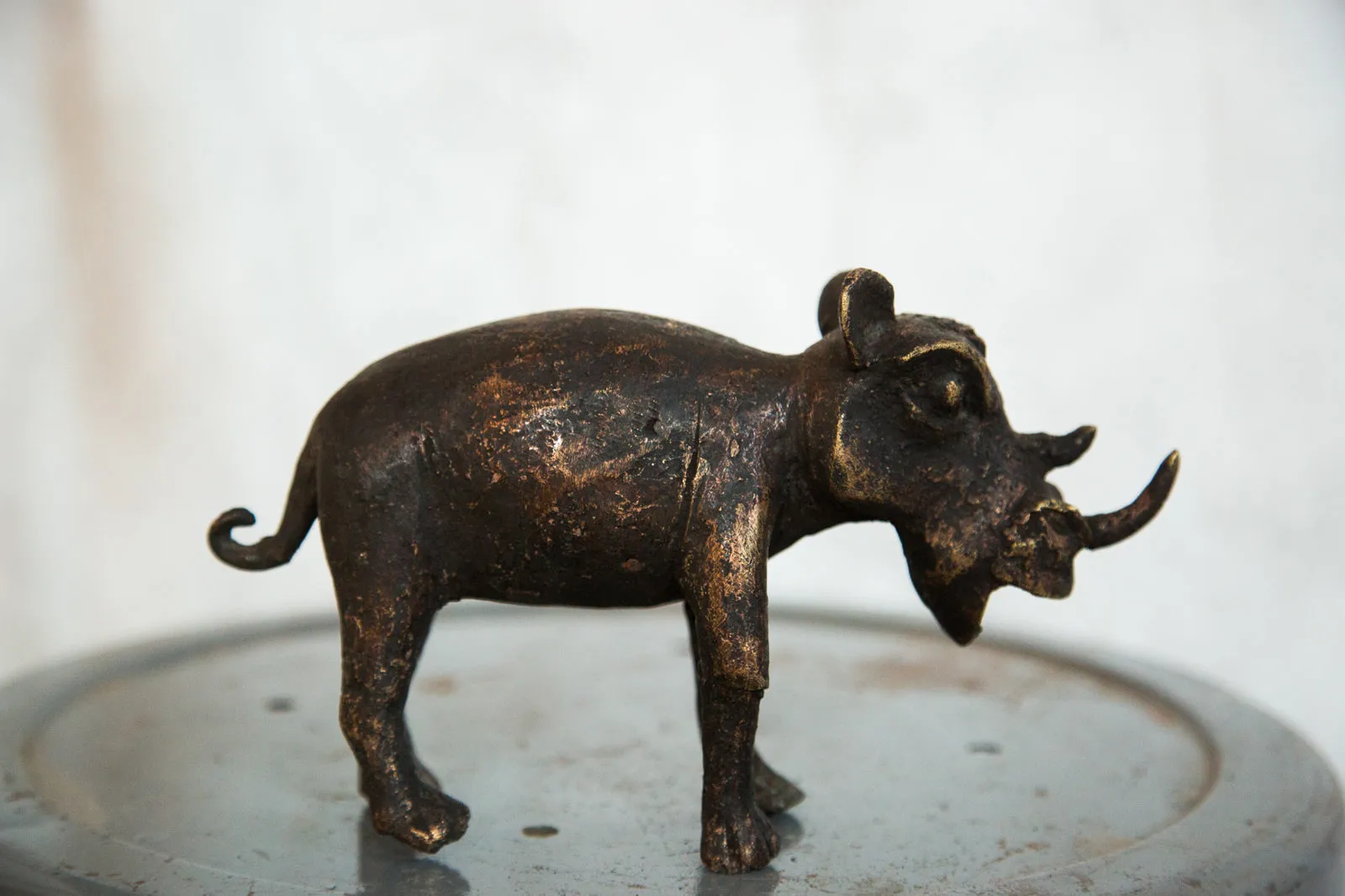 Copper Vintage African Rhino