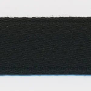 Cotton Single-Face Satin Ribbon #50 Black