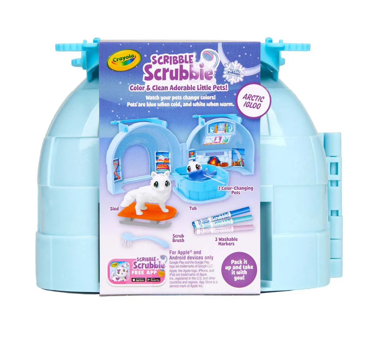 Crayola Scribble Scrubbie Pets Arctic Igloo Playset
