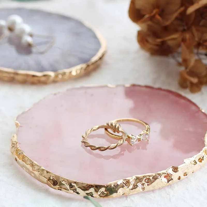 Creative Resin Storage Painted Palette Jewelry Organizer Display Tray