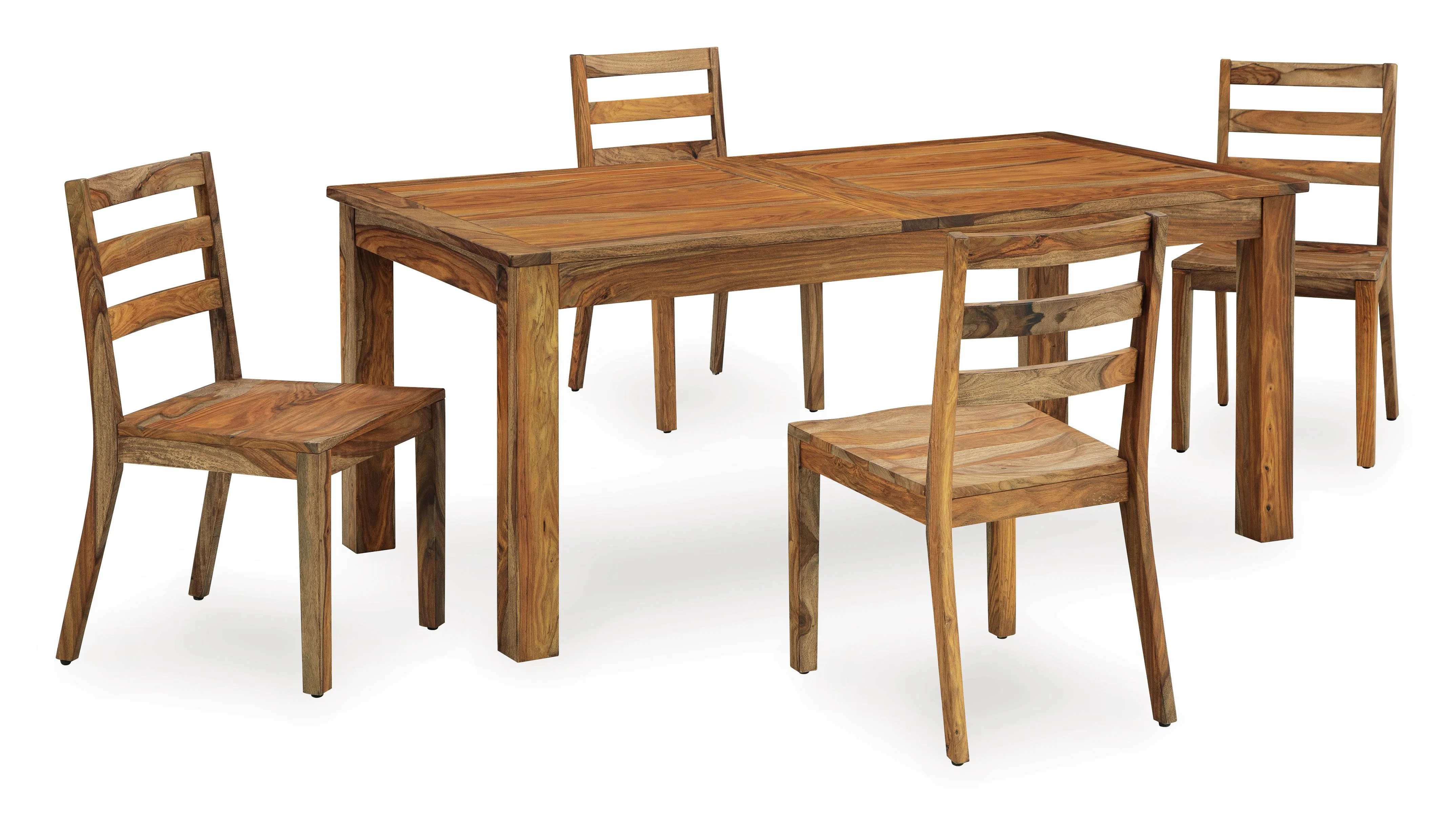 Dahlia Extension Table & 4 Wooden Side Chairs