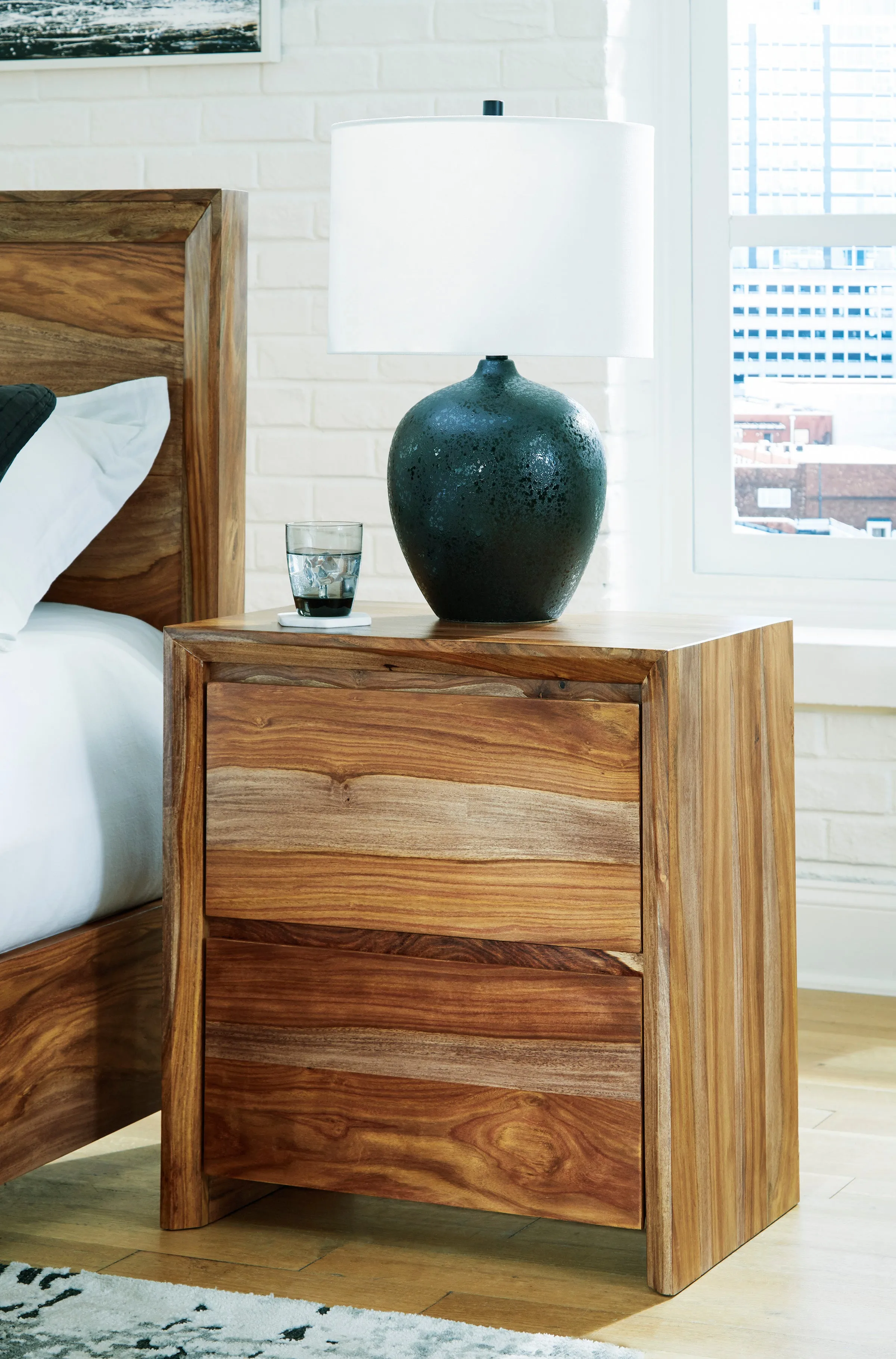 Dahlia Two Drawer Nightstand