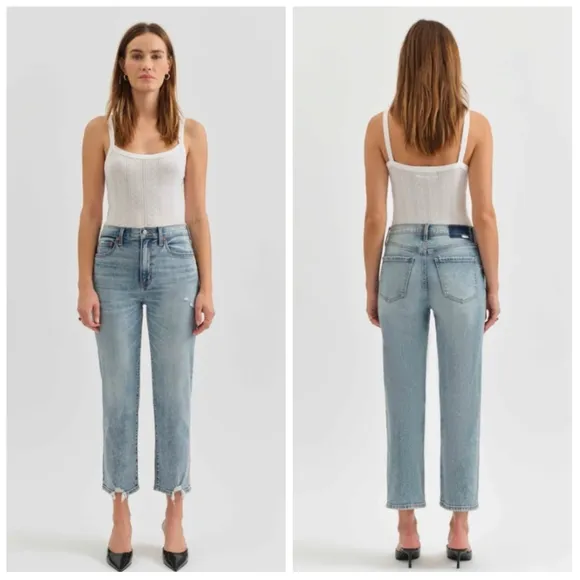 DAZE Denim Straight Up High Rise In New Flame Vintage Ladies 29 CURRENT STYLE