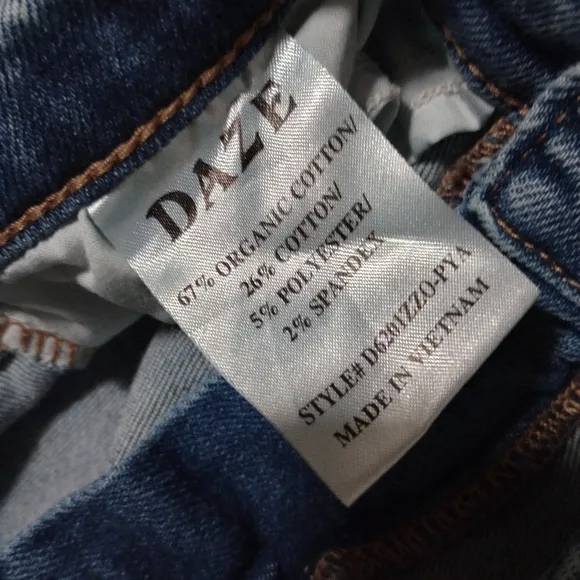 DAZE Denim Straight Up High Rise In New Flame Vintage Ladies 29 CURRENT STYLE
