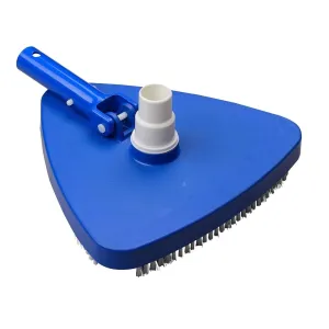 Deluxe Triangle Pool Vacuum with Swivel 1.25-1.5-in. Blue