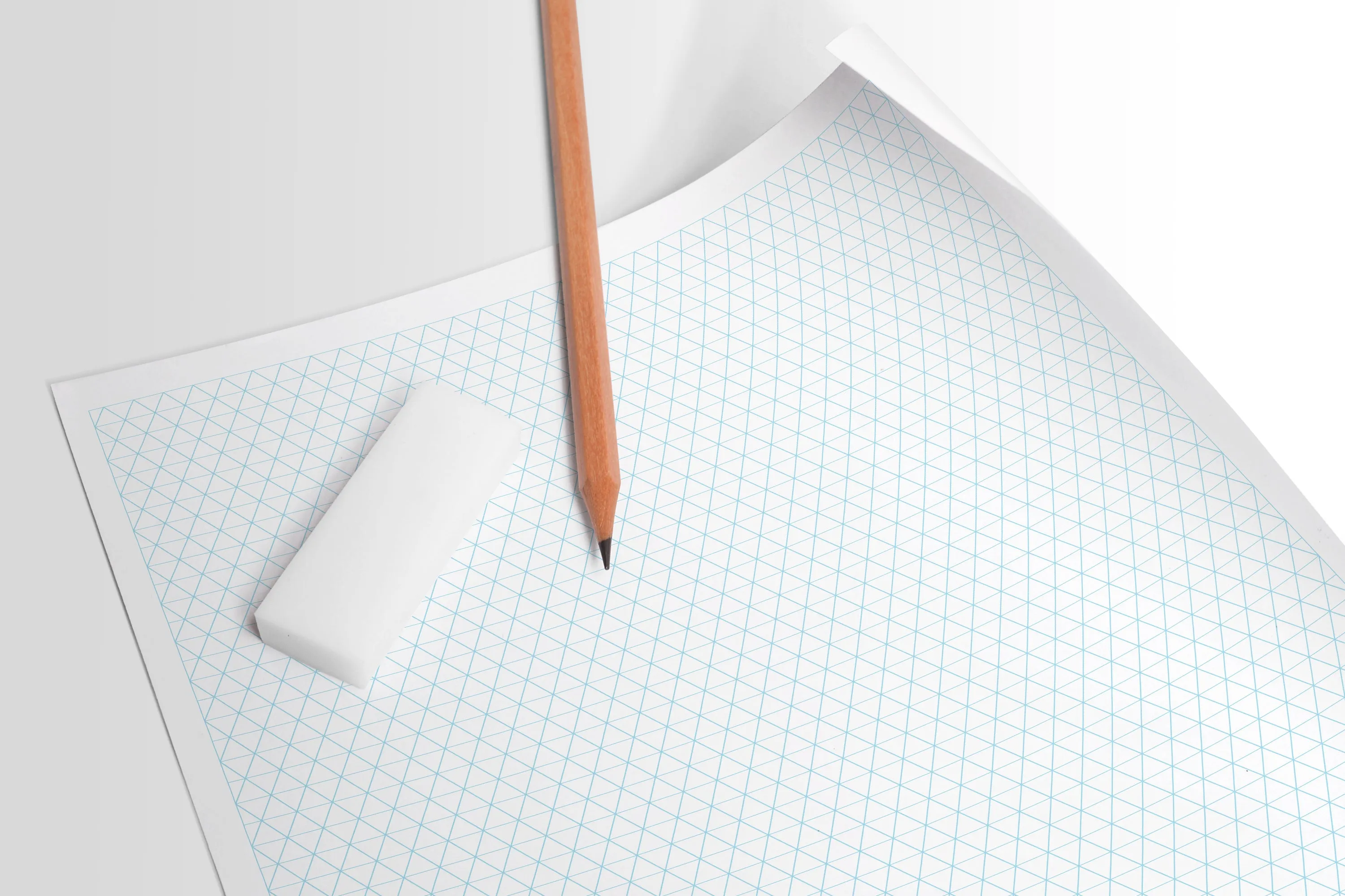 Design Ideation Grid Paper. BLUE Grid. Premium Grid Paper. (8.5" x 11") 25 Sheet Pack. LP-GRID-V3-BL-25
