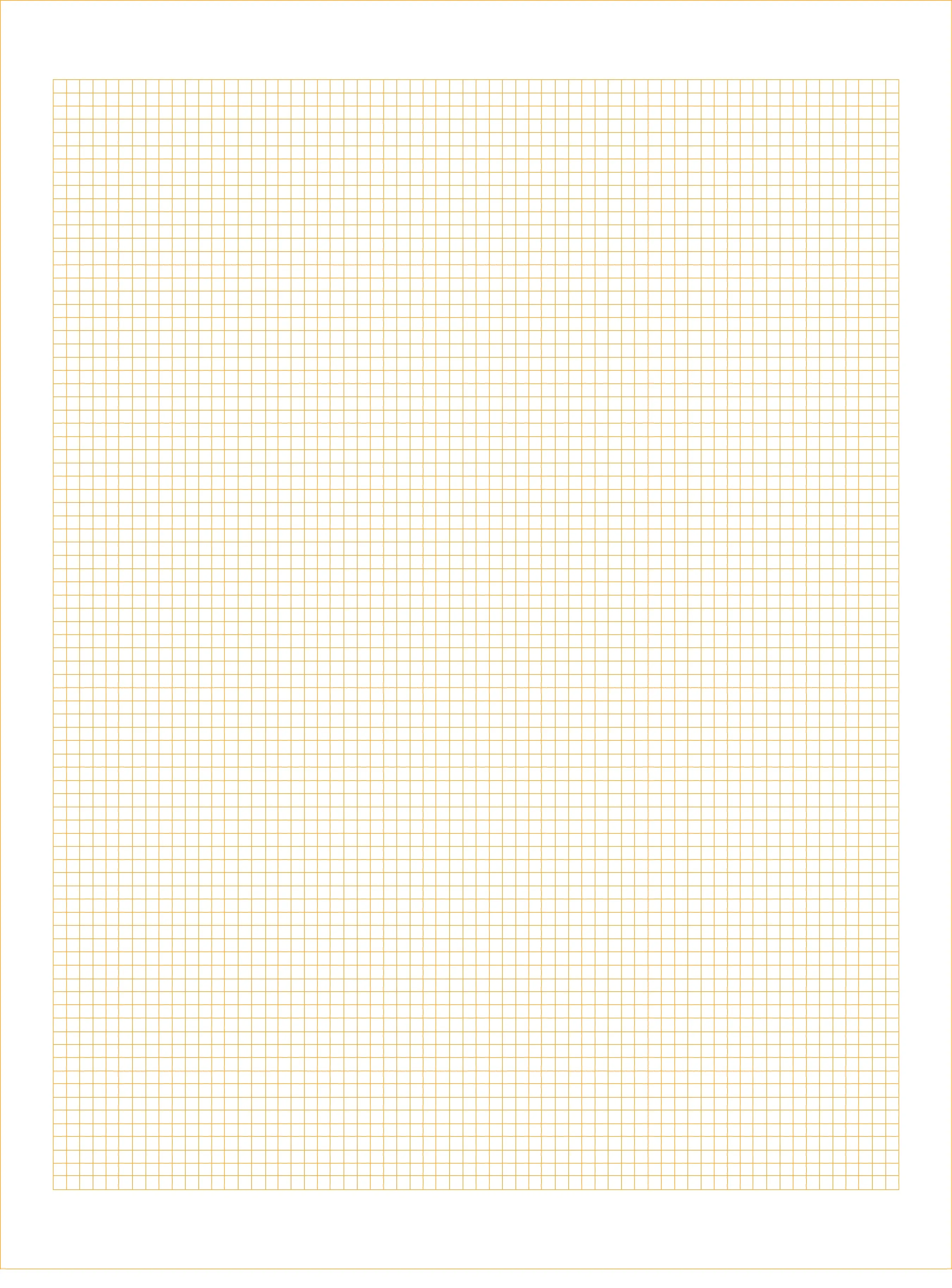 Design Ideation Grid Paper. ORANGE Grid. Premium Grid Paper. Creative Project.  (8.5" x 11") 1/8" Box Grid. LP-GRID-CP-OR