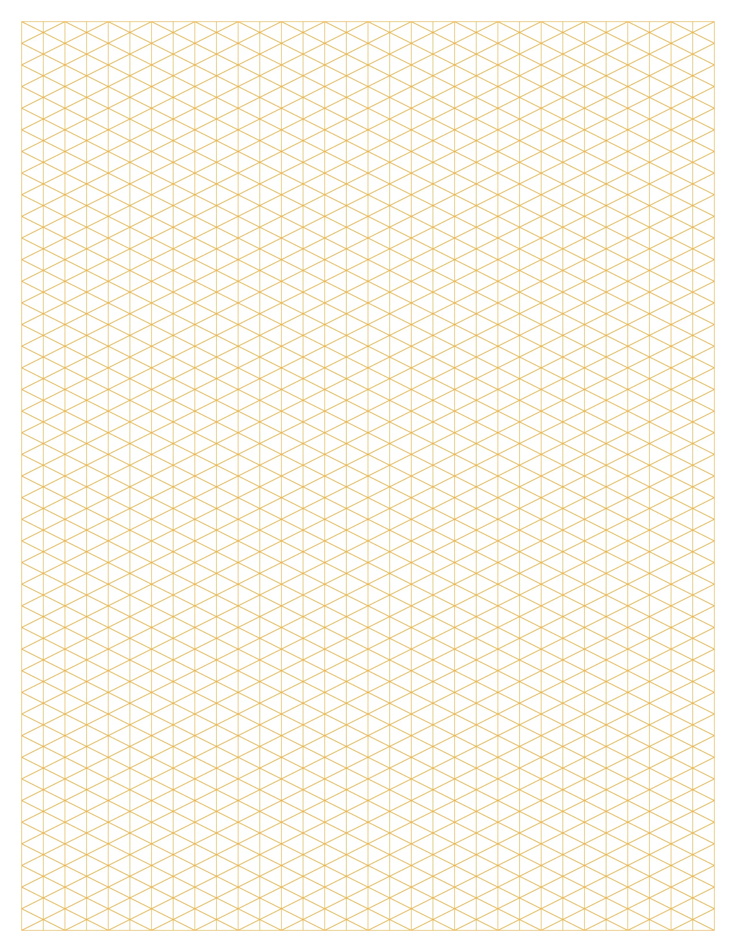 Design Ideation Grid Paper. Vertical Isometric Grid. Premium Grid Paper. (8.5" x 11") 25 Sheet Pack. LP-GRID-CP-25