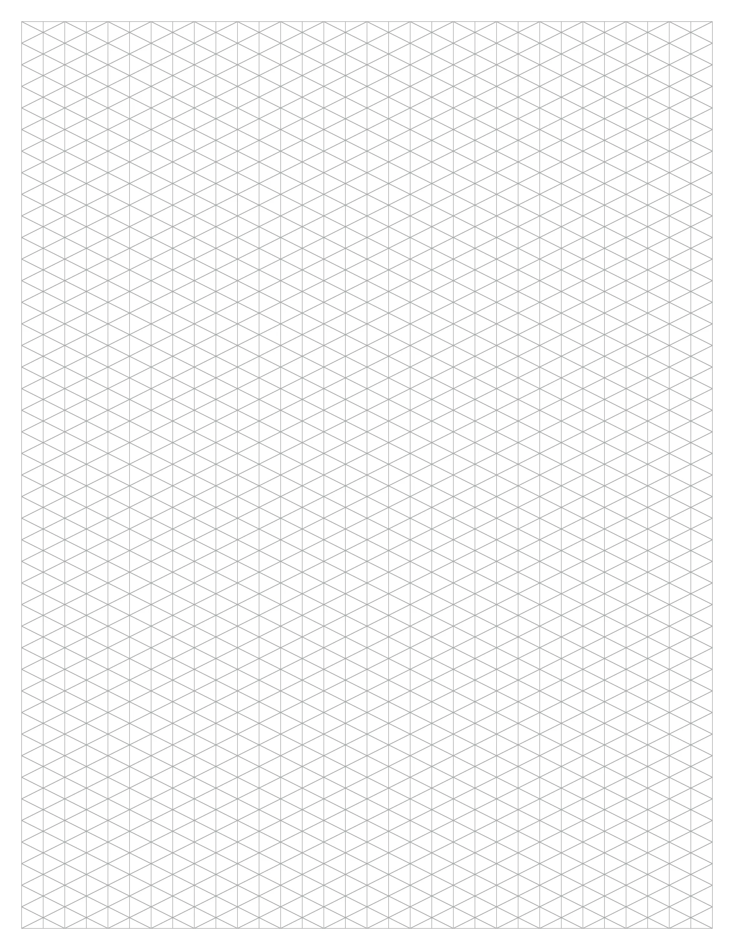 Design Ideation Grid Paper. Vertical Isometric Grid. Premium Grid Paper. (8.5" x 11") 25 Sheet Pack. LP-GRID-CP-25