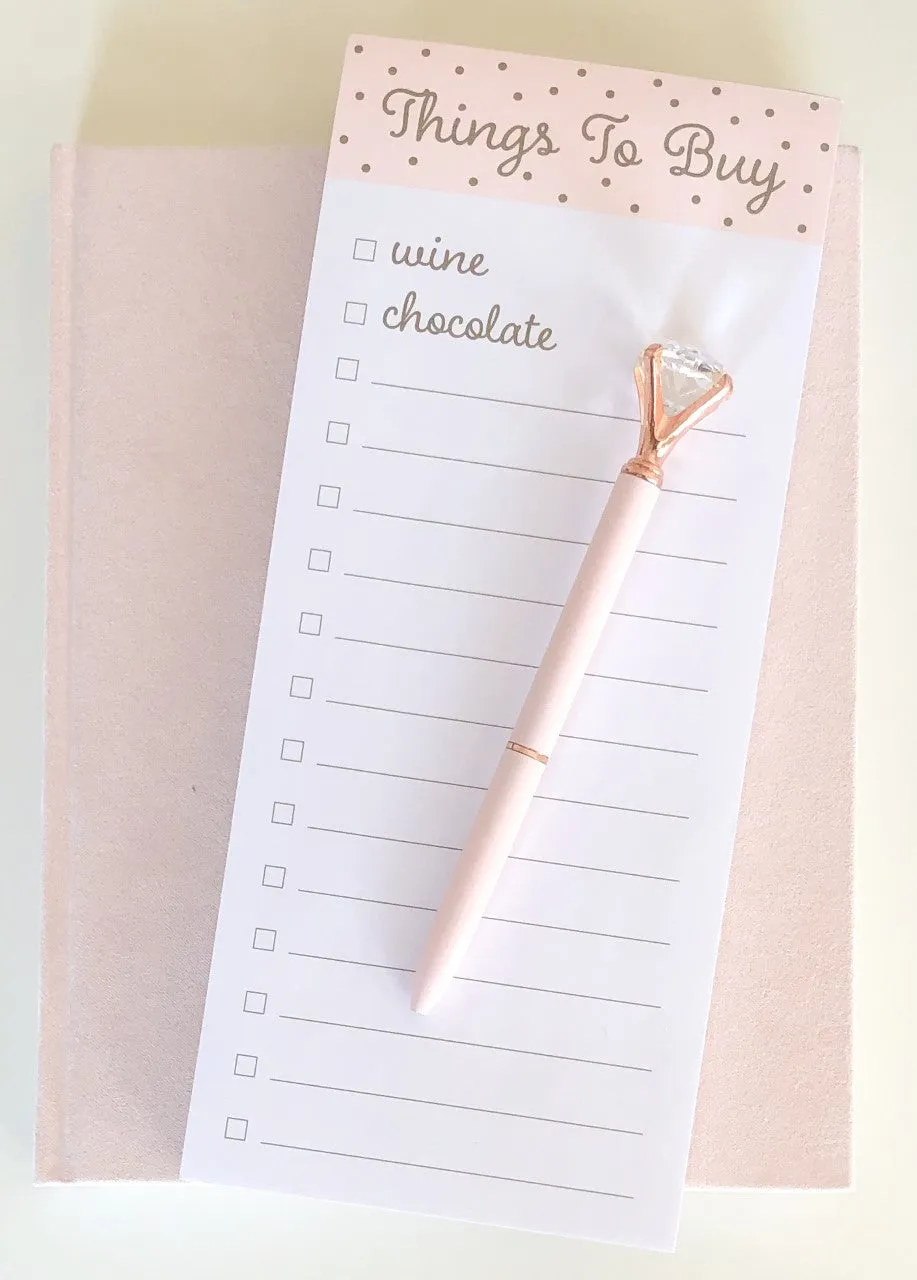 DIAMOND PEN, PINK   ROSE GOLD