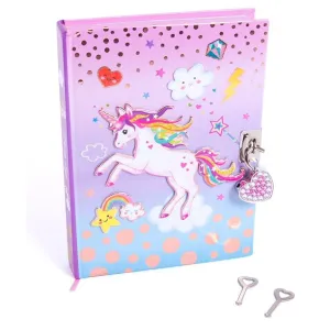 Diary with Lock & Keys - Unicorn