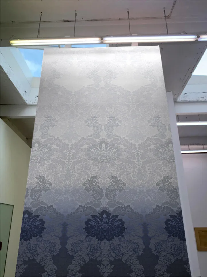 disappearing damask superwide wallpaper panel