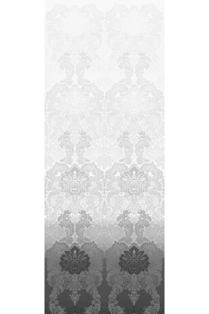 disappearing damask superwide wallpaper panel