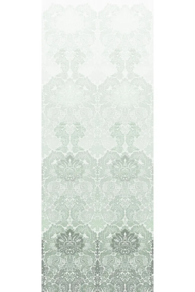 disappearing damask superwide wallpaper panel